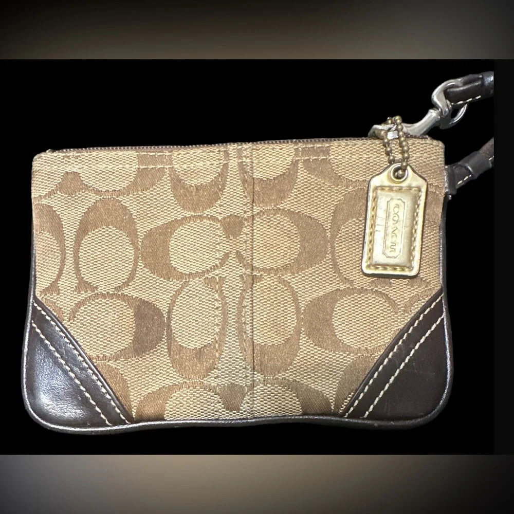 Coach Signature C Logo Wristlet - Picture 2 of 4